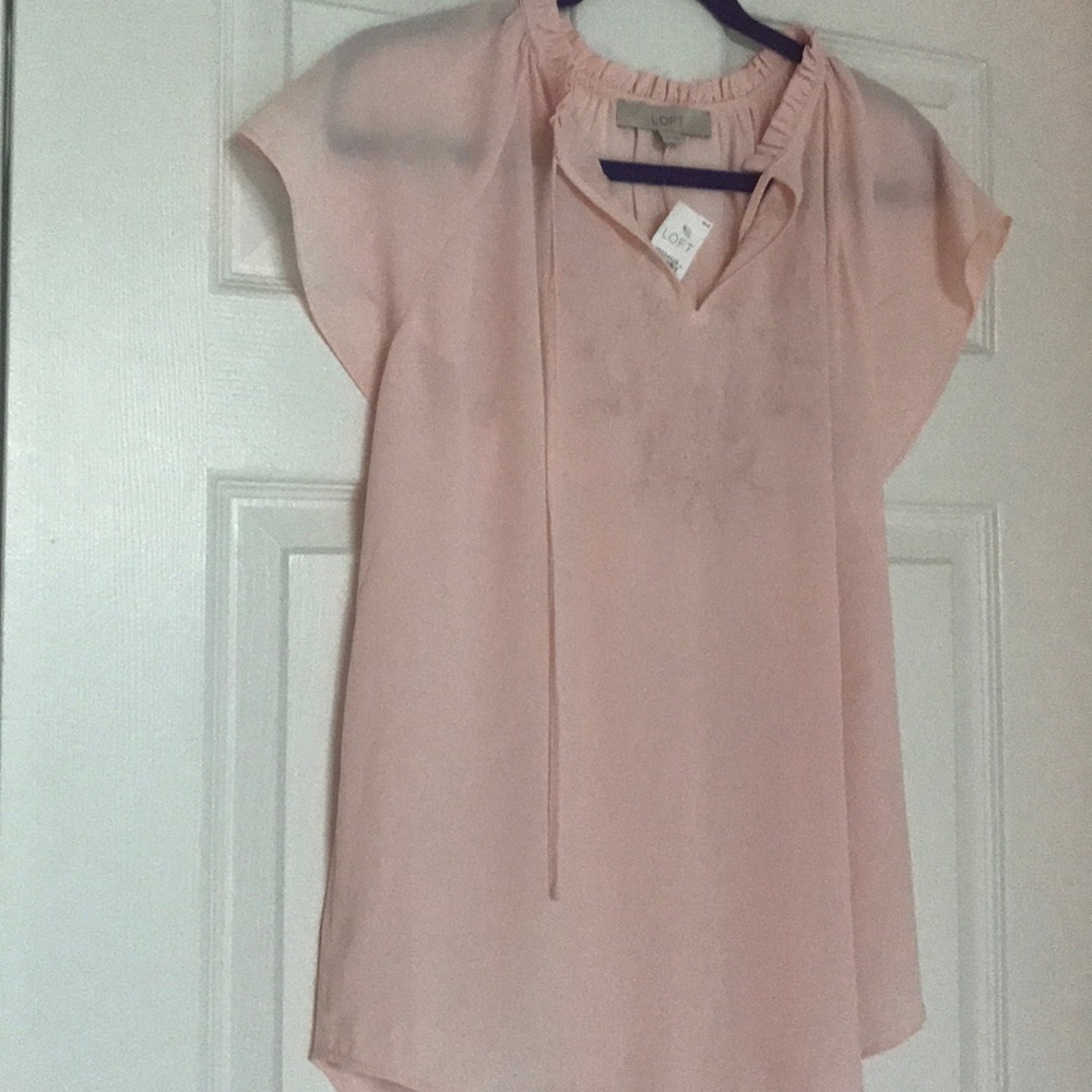 Loft Blush Pink Blouse